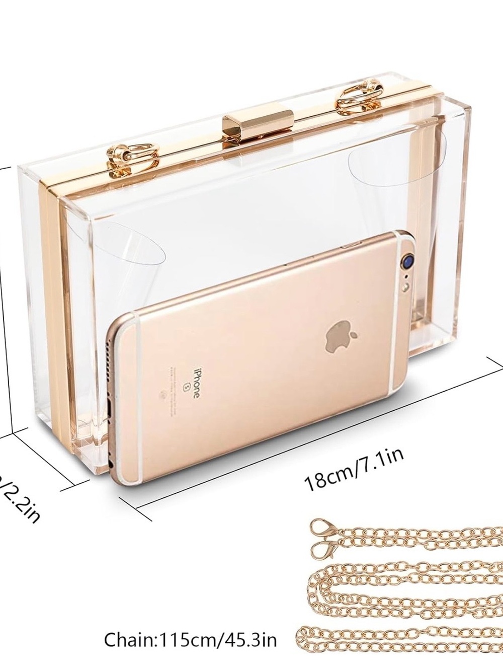 Clear purse (new) - Picture 3 of 6